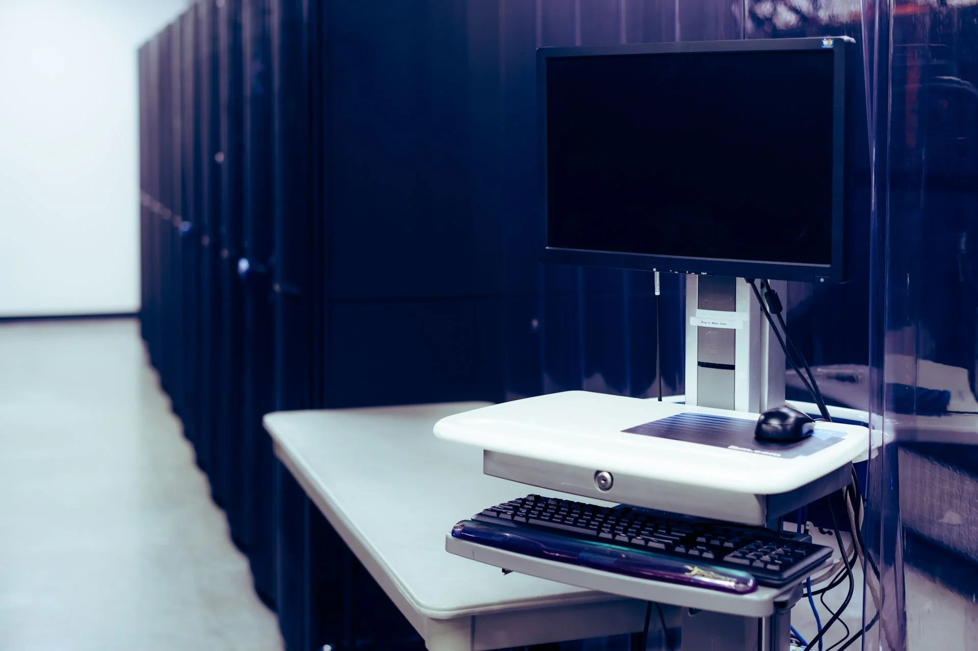 Server racks in a data center showing VPS and dedicated server hosting infrastructure options